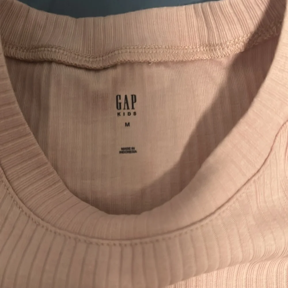 GAP Kids Ribbed Tier Pink Dress